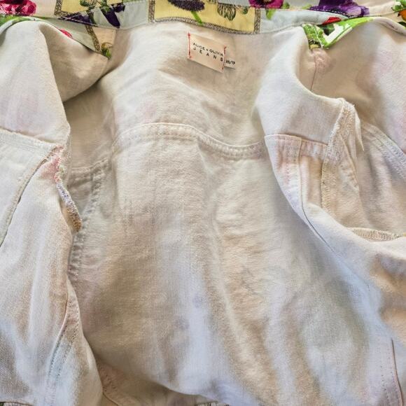 Alice + Olivia Chloe Boxy Cropped Jacket Make A Statement Floral Size XS - Picture 5 of 9